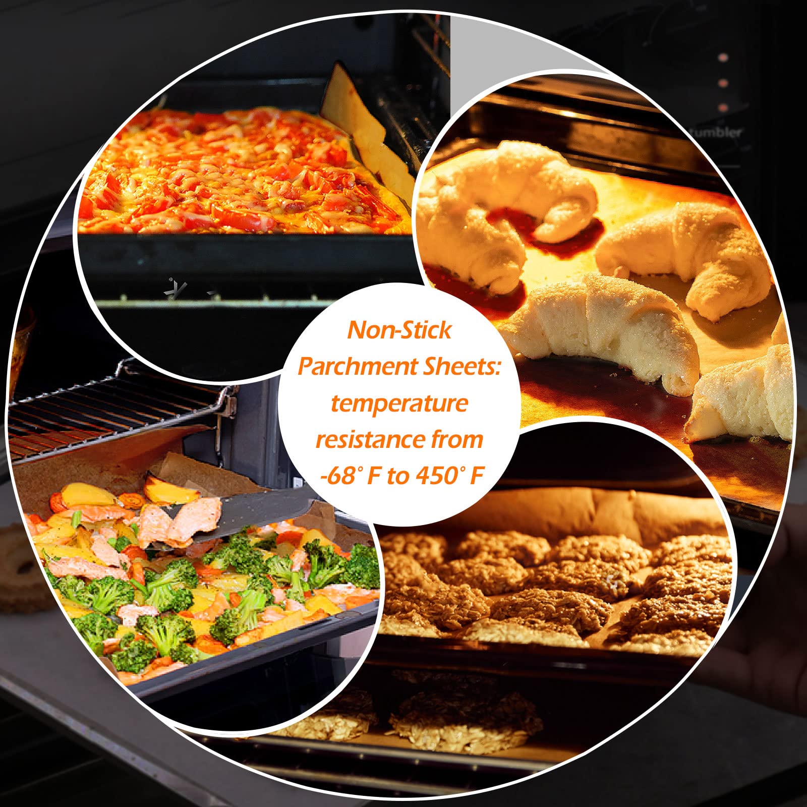 Lot De 100 Feuilles De Papier Sulfurisé Prédécoupées Pour La Cuisson Revetement Anti Adhesif Non Blanchi Et Passe Au Four Grill Friteuse A Air Comprime 30x20 Cm 87600257