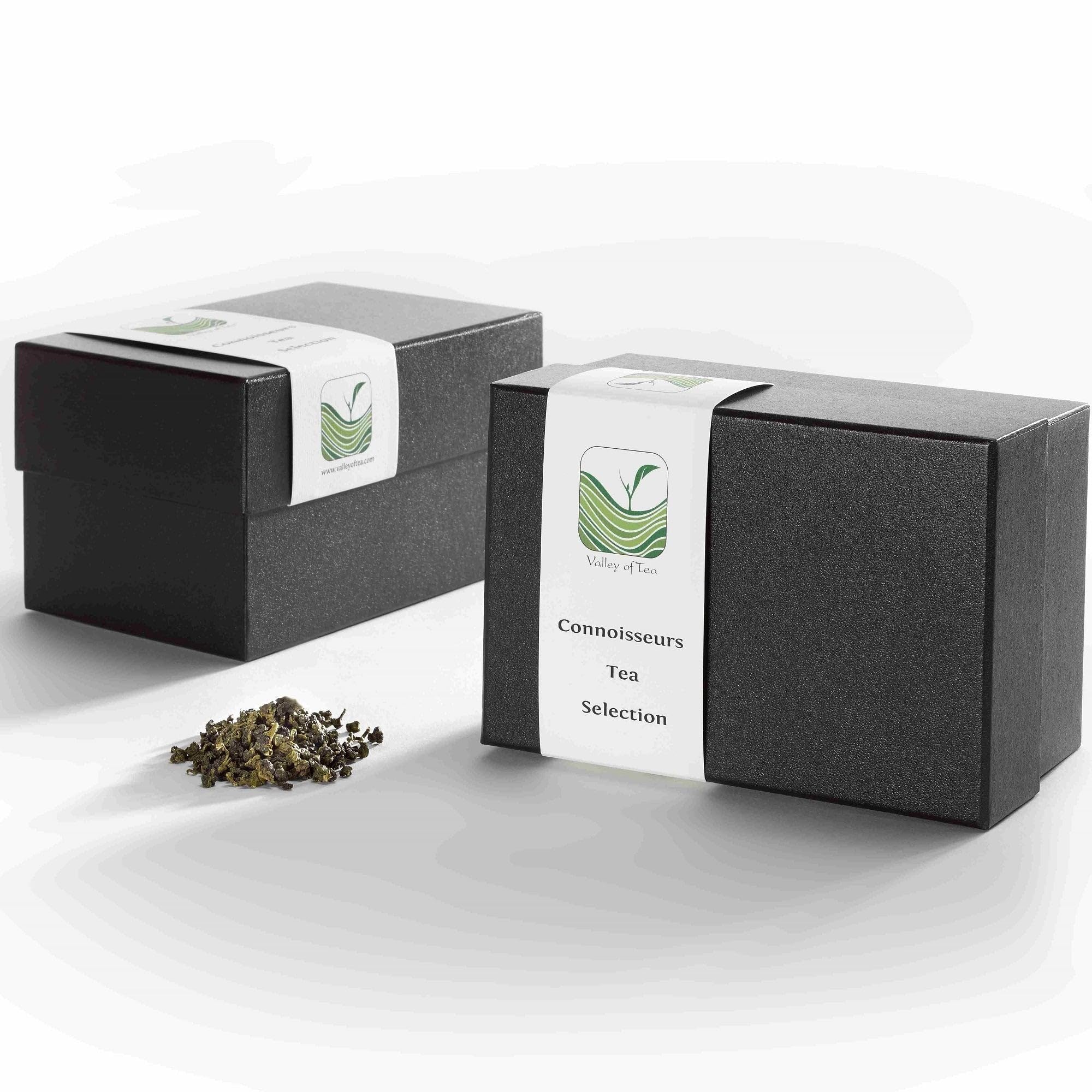 Tés Verdes Famosos Caja Regalo - Para Amantes Del Té Verde - Selección De Té De Hoja Suelta De Primera Calidad - Degustación De Té Verde Gourmet - 5 Muestreadores De Té