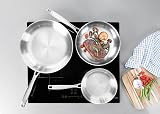 Tramontina Grano Frying Pan 3-Ply Stainless Steel for Induction, Electric, Gas and Ceramic Glass Hobs, ‎Cookware, Kitchen, 20 cm, 1.2 litres, 62155200 - 5