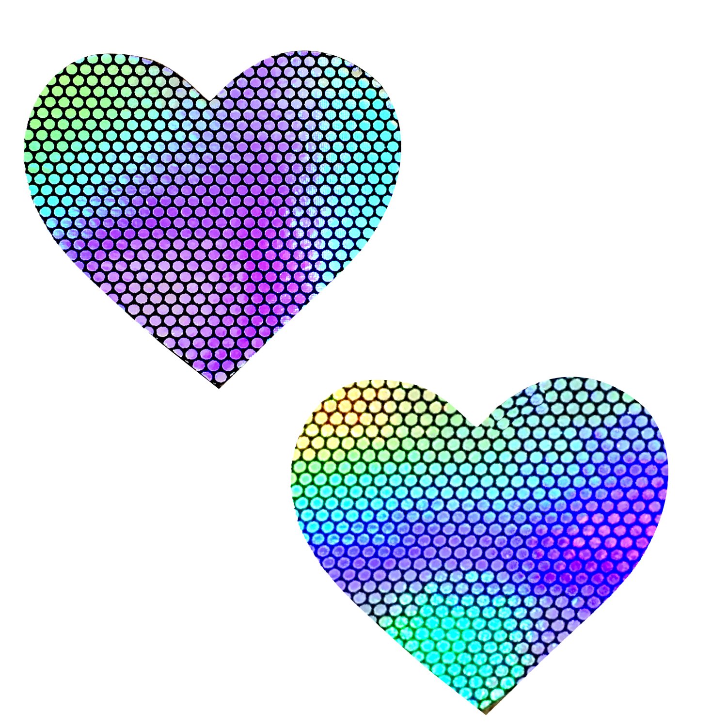Neva Nude Iridescent Crystal Beamz Nipztix Pasties Nipple Covers for Festivals, Raves, Lingerie and More, Made in USA