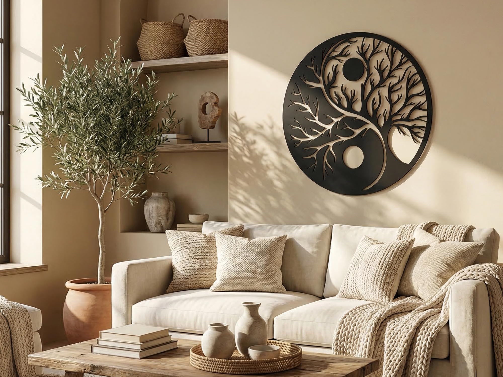 Vailla Tree of Life Wall Art Wooden 3D – Living Room Gift Idea Modern Decor