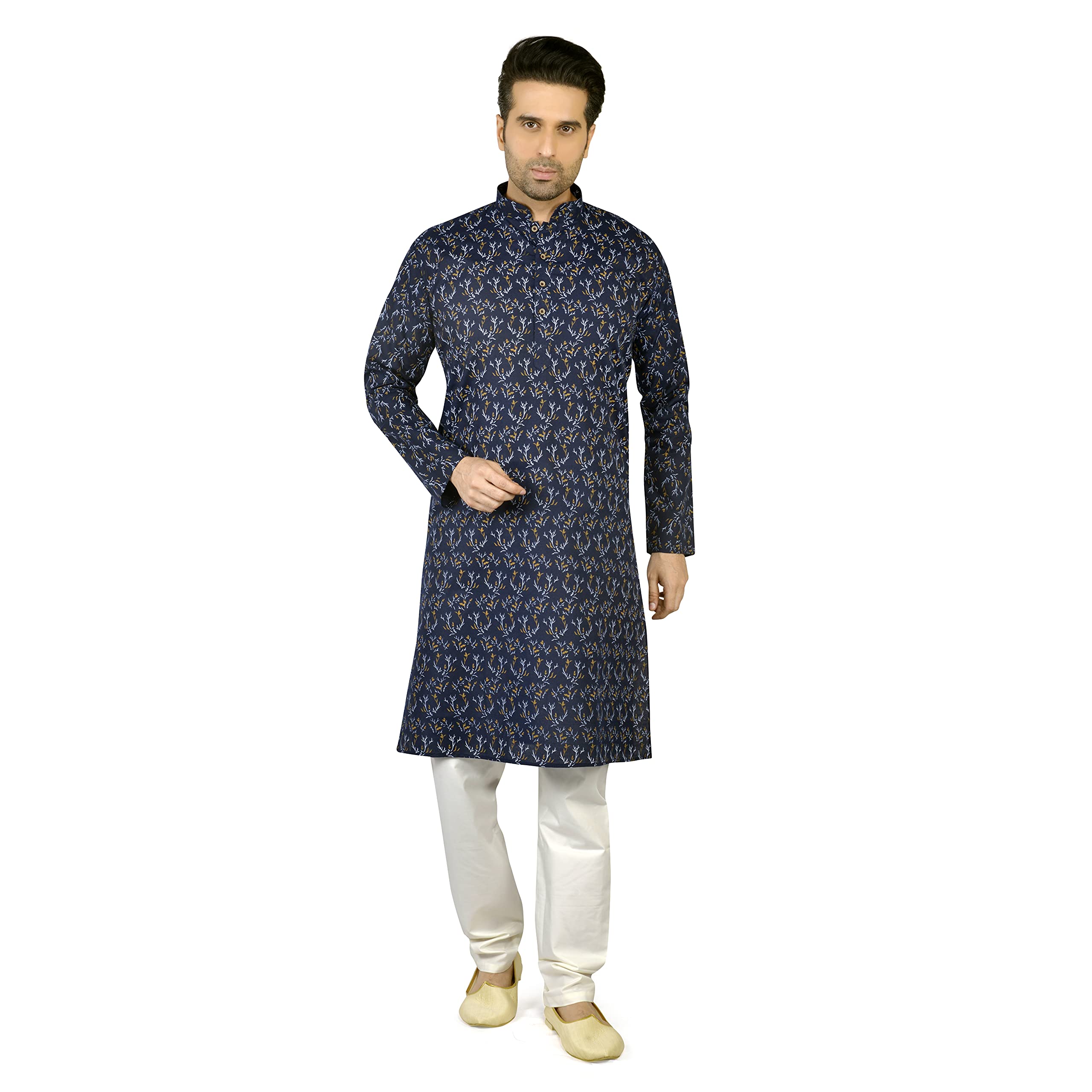 TathastuMens Cotton Kurta Pyjama Set