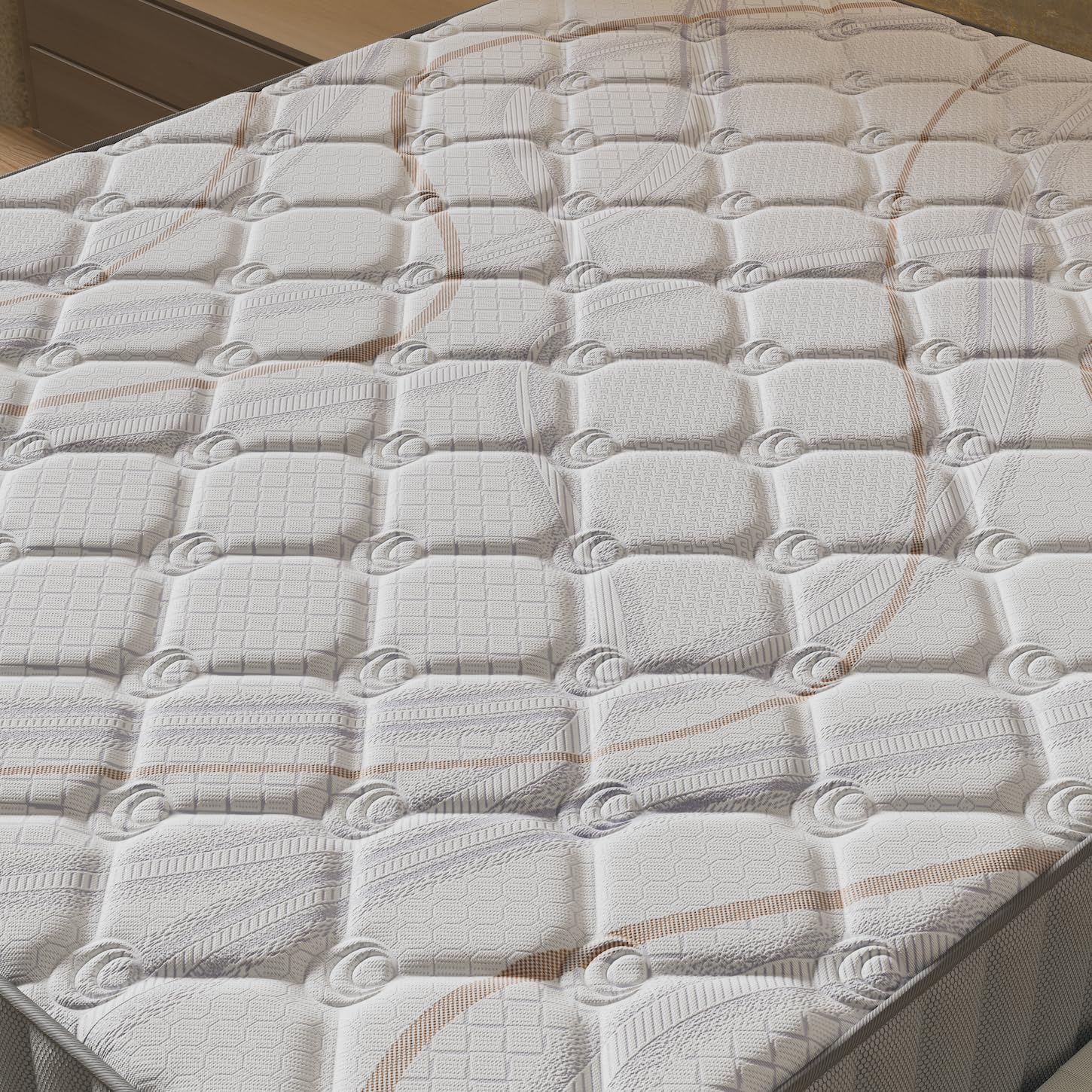 NOVEMBER Colchón Sirius 90 x 190 cm – Grosor 16 cm – Látex Natural y Acolchado Confort 400 g/m² (Antipuntos de presión) – Soporte Tónico Firme y Envolvente.