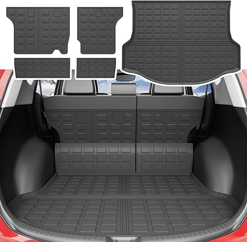Miniatura 1 de Xipoo Revestimiento de carga compatible con Toyota RAV4 2013-2018, alfombrilla para respaldo de maletero de automóvil, repuesto para accesorios