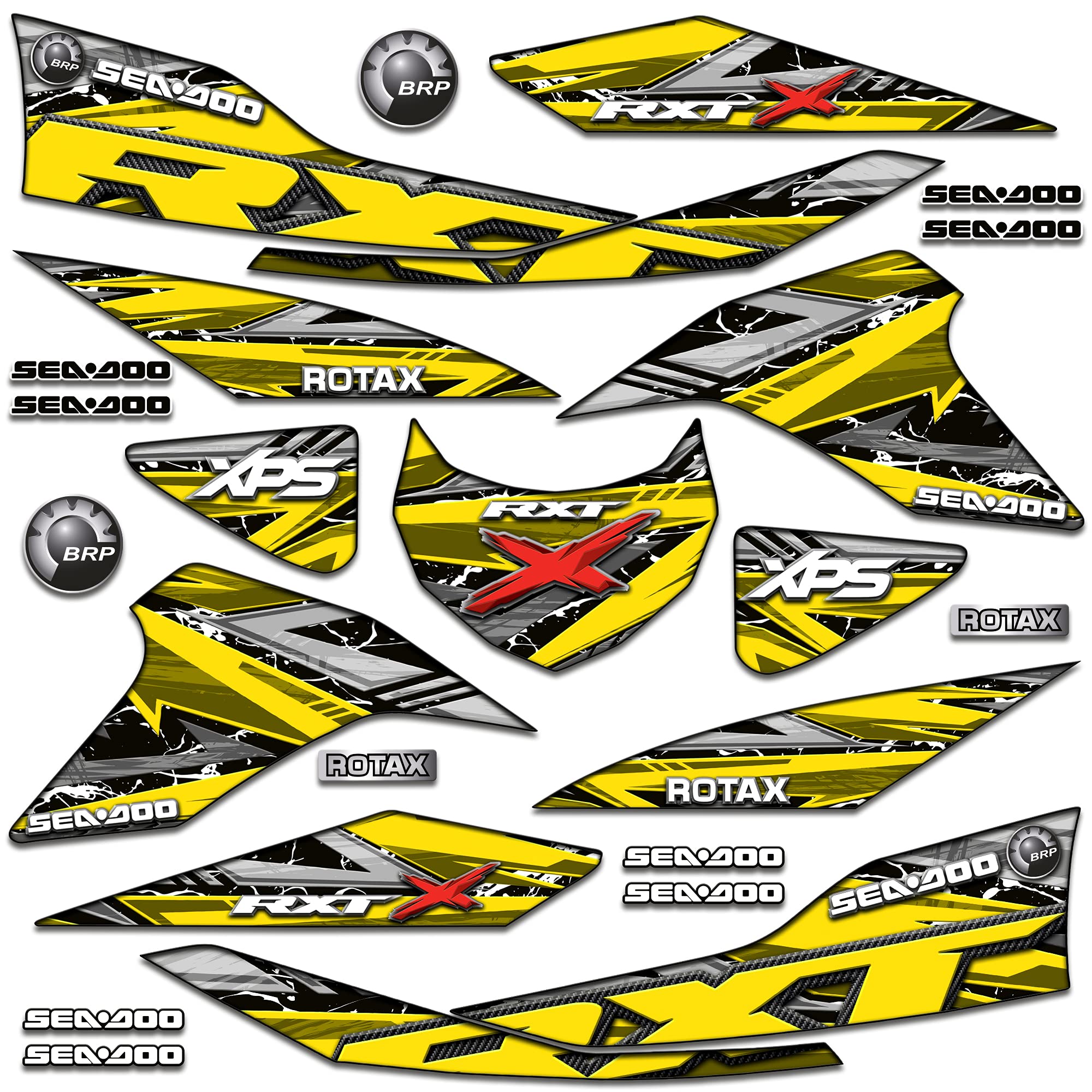 Buy AMR Racing Jet Ski Graphics Trim kit Sticker Decal Compatible with