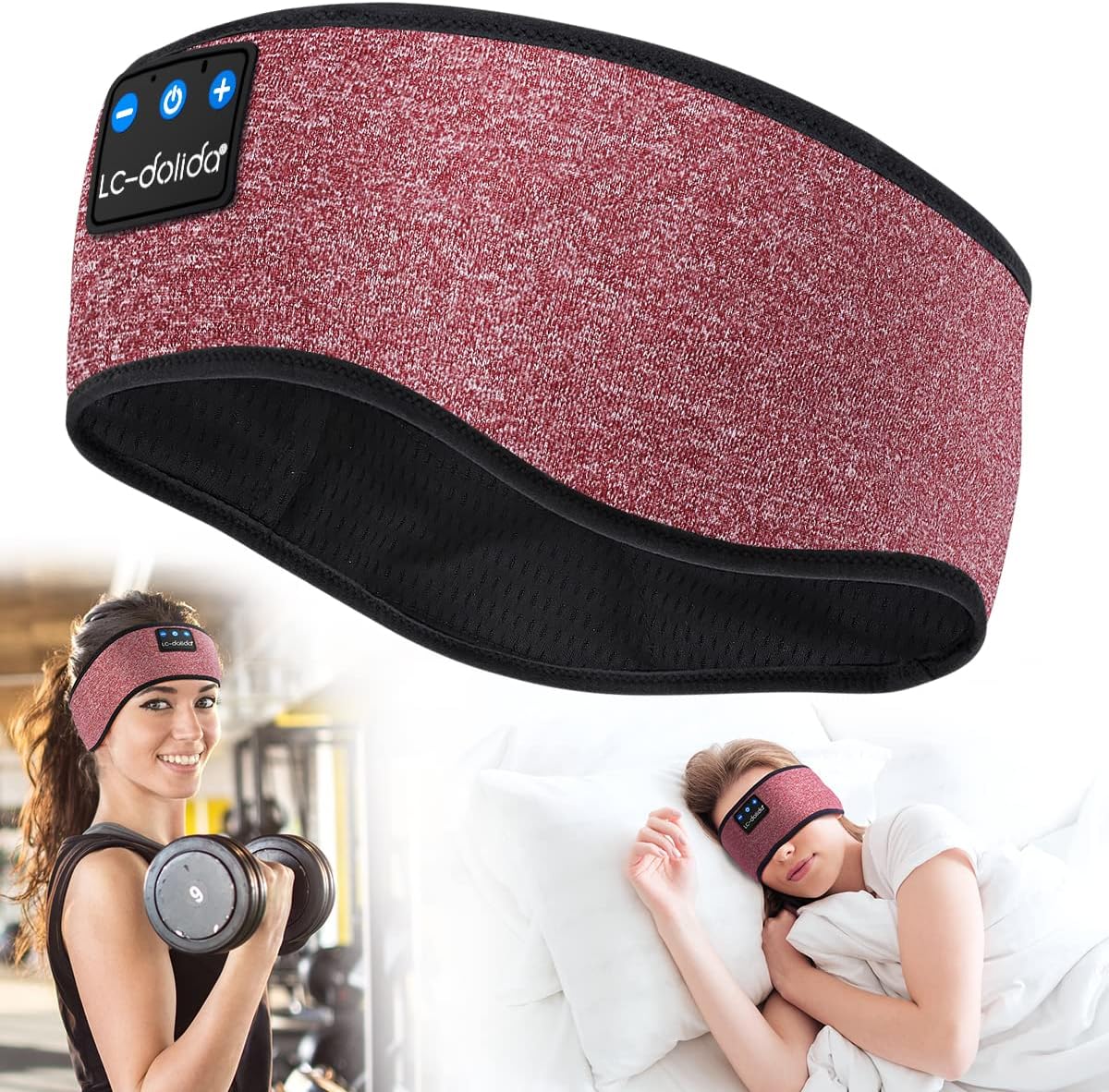 Sleep Headphones Bluetooth Headband, LC 