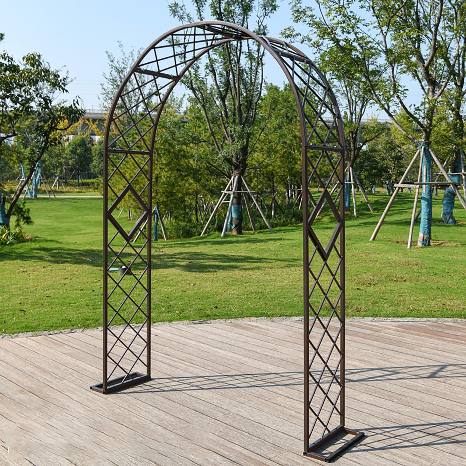 Tonnelle d extérieur arche de jardin pour plantes grimpantes rosier et décoration de fête