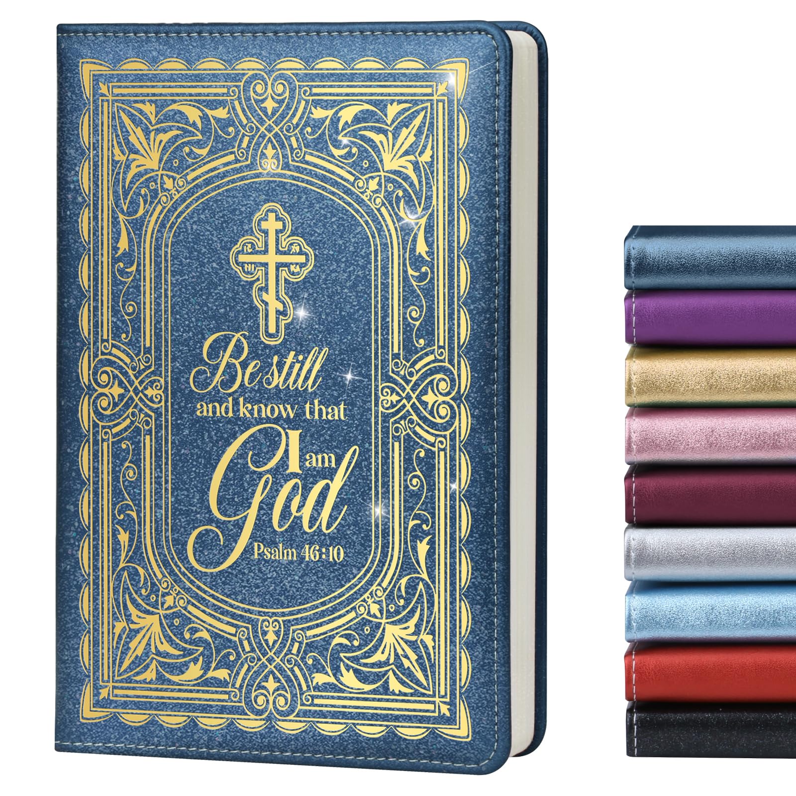 LBWCER Be Still Journal for Women,Christian Gifts for Women,200 Pages, A5 Hardcover Leather Journals for Writing,School,Travel,Business,Work,Home (Be