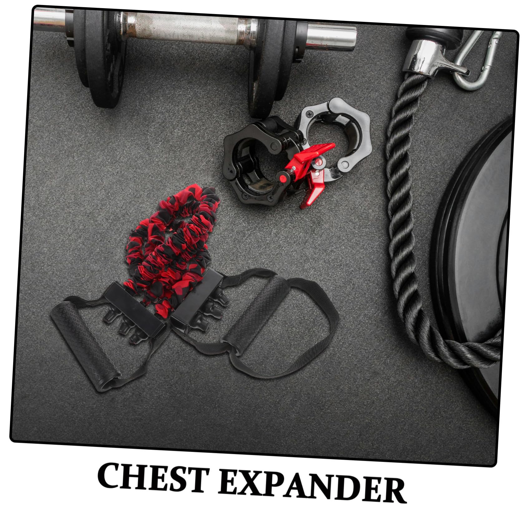 Heim Fitnessgerät Brustexpander Verstellbarer Armkrafttrainer aus Kunststoff und Stahl Kompakter Brustzugtrainer für Zuhause und Reisen Vielseitig für Brust und Oberkörpertraining