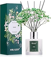 Vista 20 de Airkeep Juego de difusor de varillas – 3.38 onzas líquidas (3.4 fl oz), difusor de aroma de bambú para el hogar, incluye 8 varillas difusoras