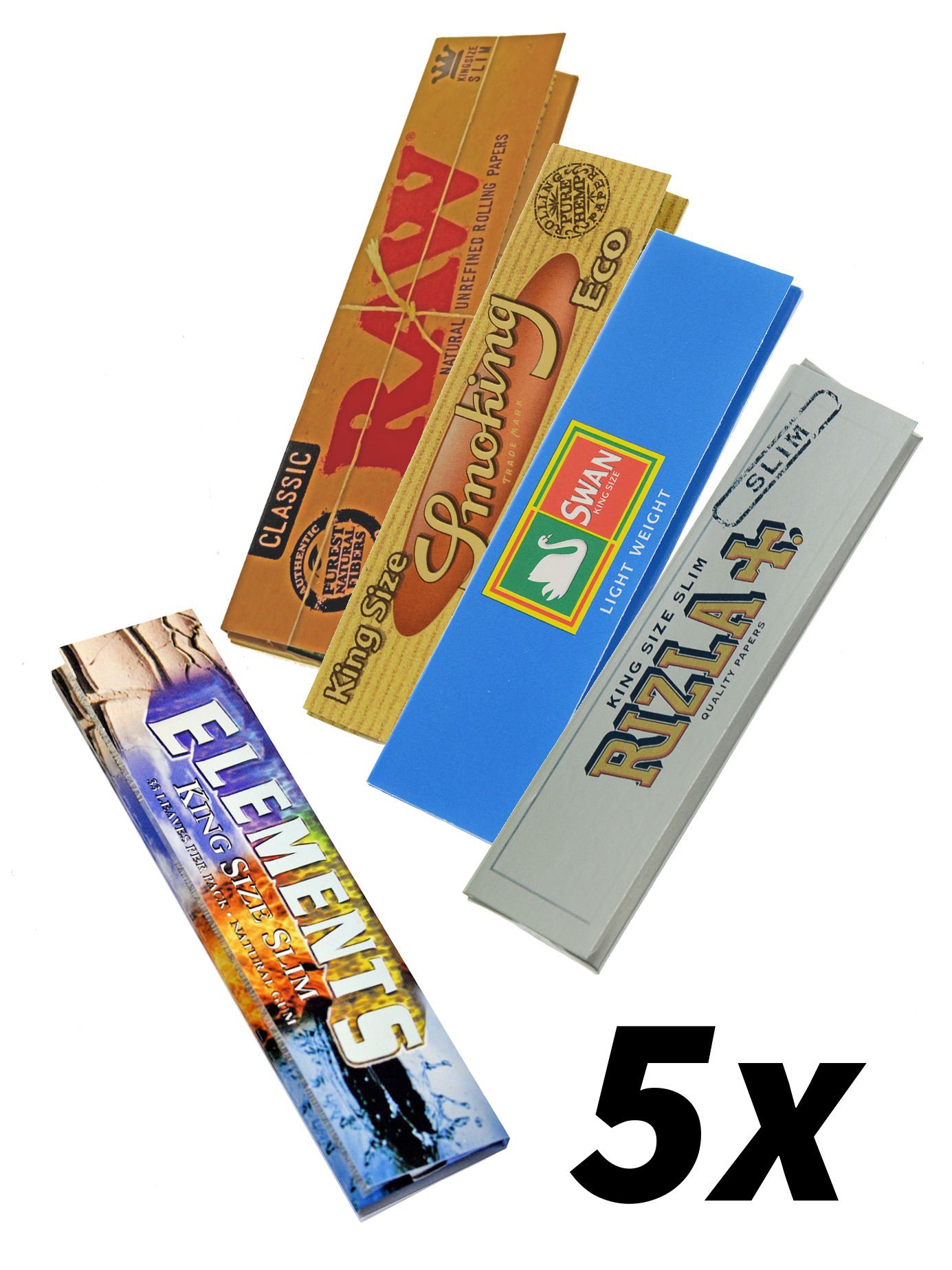 Long paper sample set with 5 different branded papers - Head & Nature Papers Shop