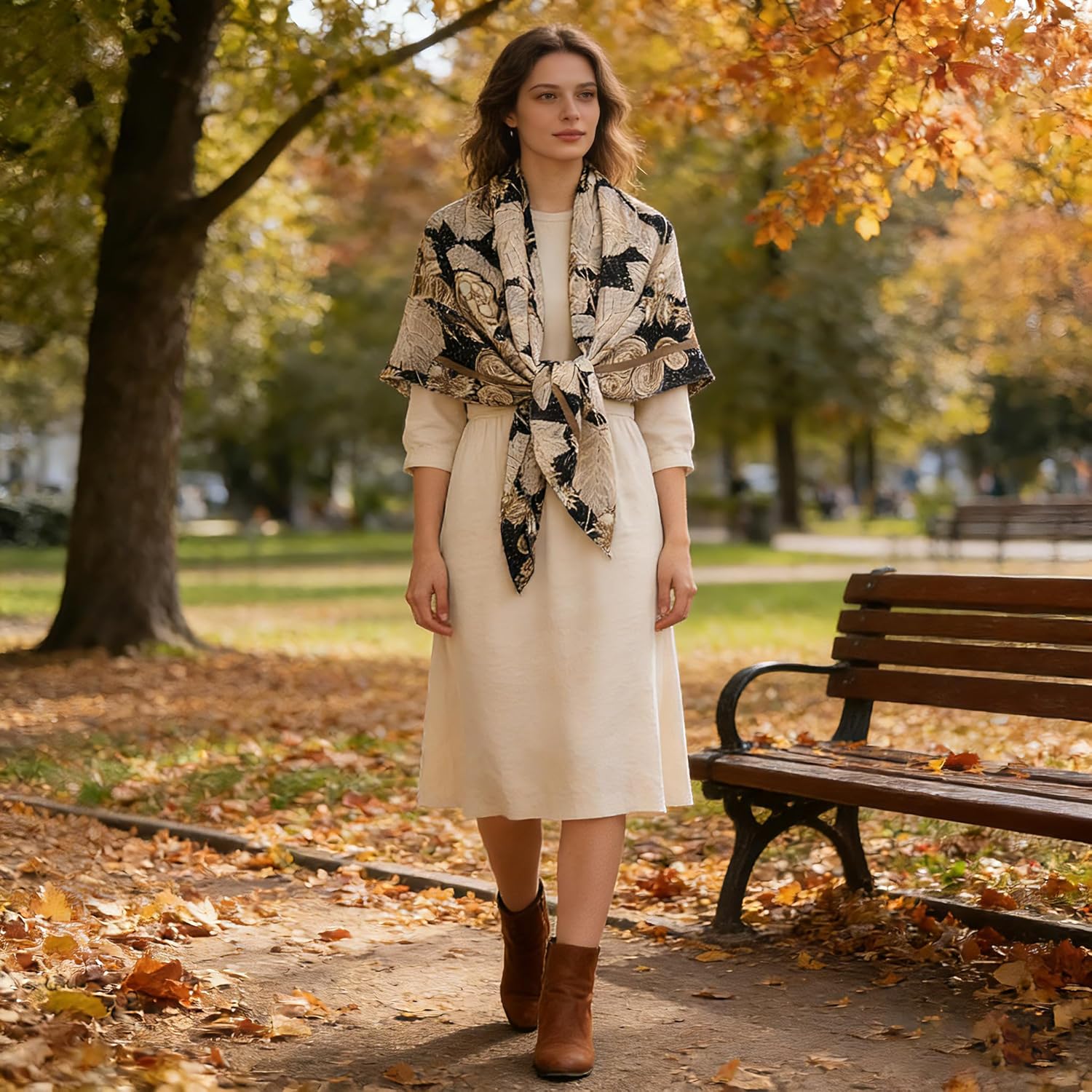 Extra-Large Square Scarf 51" Fashion Scarves Shwal Head Cover Scarf Neck Scarves for Women B03 - Image 2