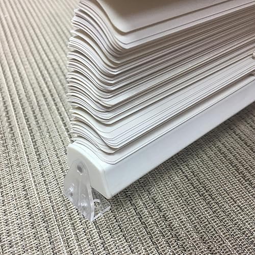 Miniatura 6 de 12 soportes de sujeción para persianas de plástico transparente de 2 pulgadas, ganchos de sujeción para riel inferior, clips de repuesto para