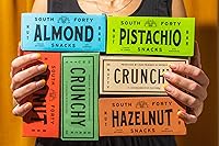 Vista 6 de South 40 Snacks Crunchy Cashew Bar, Just 4 Ingredients, Touch of Honey (40g Bar, Pack of 12)