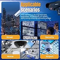 Vista 7 de TNP - Kit combinador/divisor de cable Ethernet RJ45 (2 pares), 2 macho a 1 hembra y 1 macho 1 hembra a 1 hembra adaptador de datos POE LAN Ethernet