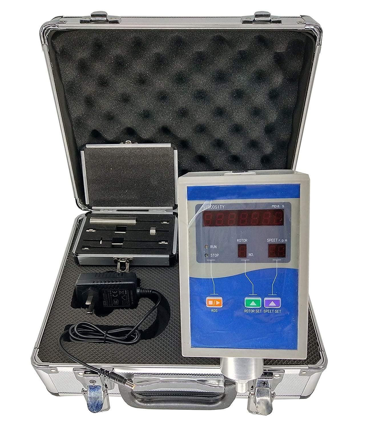 Rotational Viscometer Viscosity Meter Tester Gauge with for Oil Paints Plastics Food Paint Fluid Viscosity Measurement 1~100000mPa.s Range