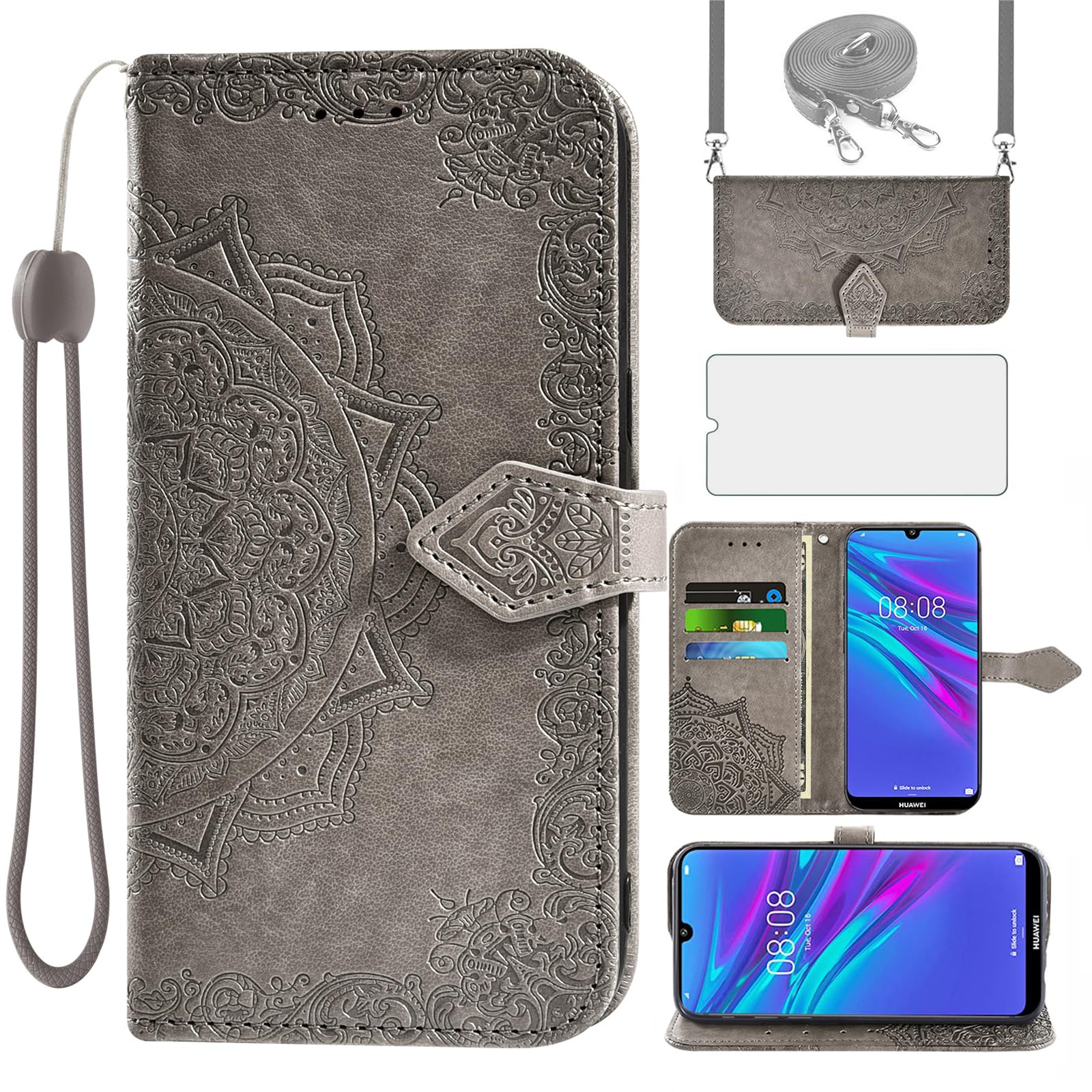 Cadorabo cover per Huawei Y6 2019 cover protettiva in blu Cadorabo cover per Huawei Y6 2019 cover protettiva in blu