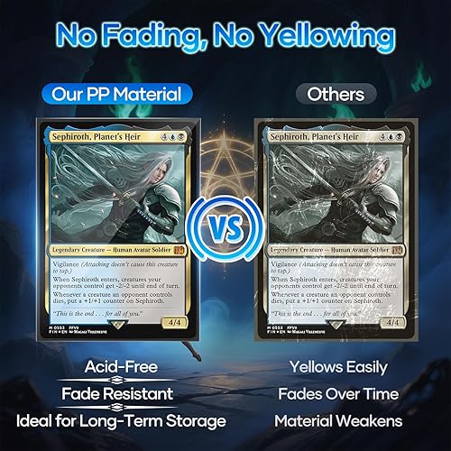 Miniatura 3 de 1000 fundas negras para tarjetas intercambiables, fundas de tarjetas mate compatibles con MTG, tarjetas de béisbol, tarjetas deportivas, tarjetas de