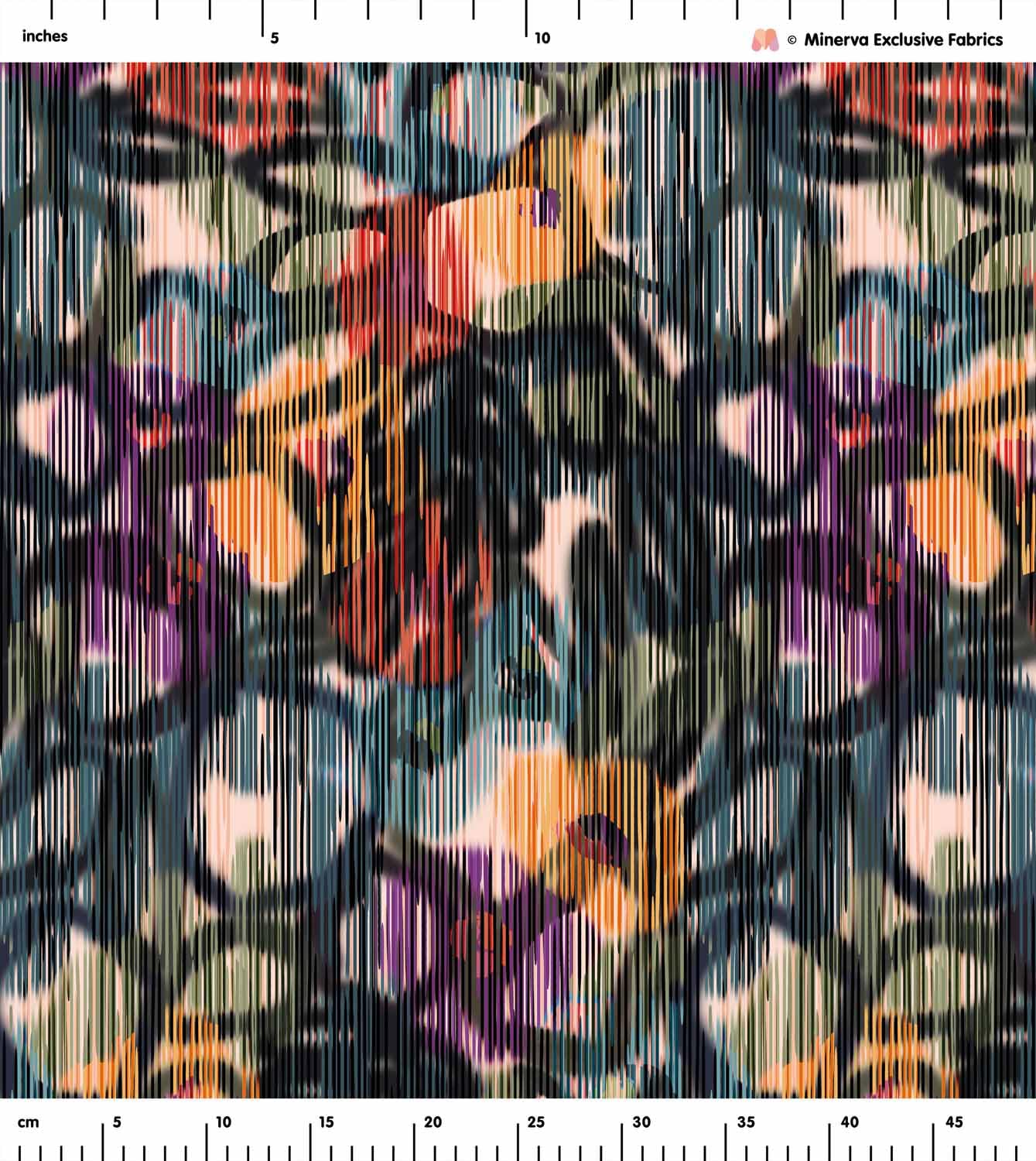 Minerva Exclusive Gemstone Trail - Tela estampada con flores - Impresión POD bajo demanda para confección de ropa - por metro