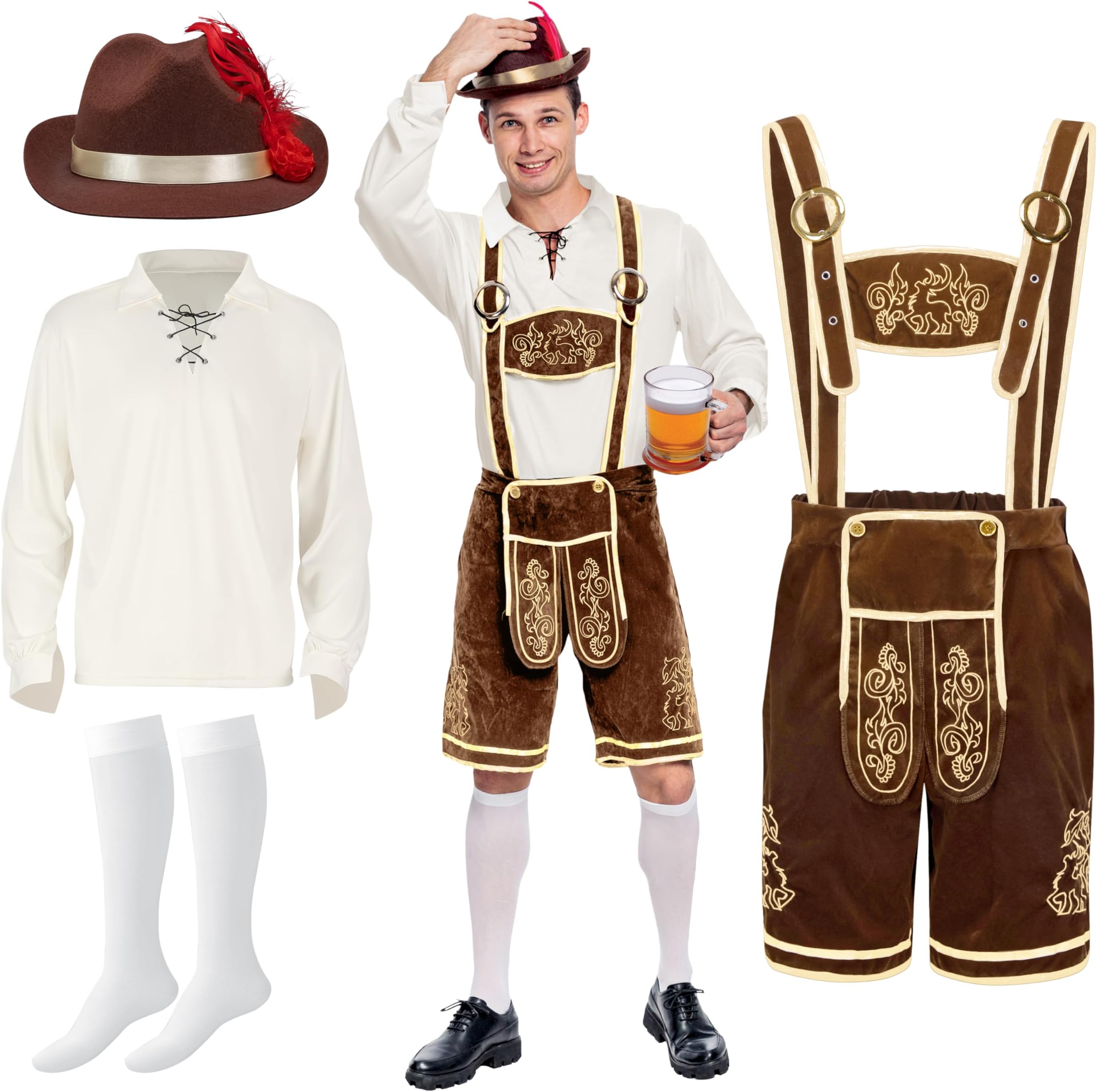 Adult Men Brown Oktoberfest Costume