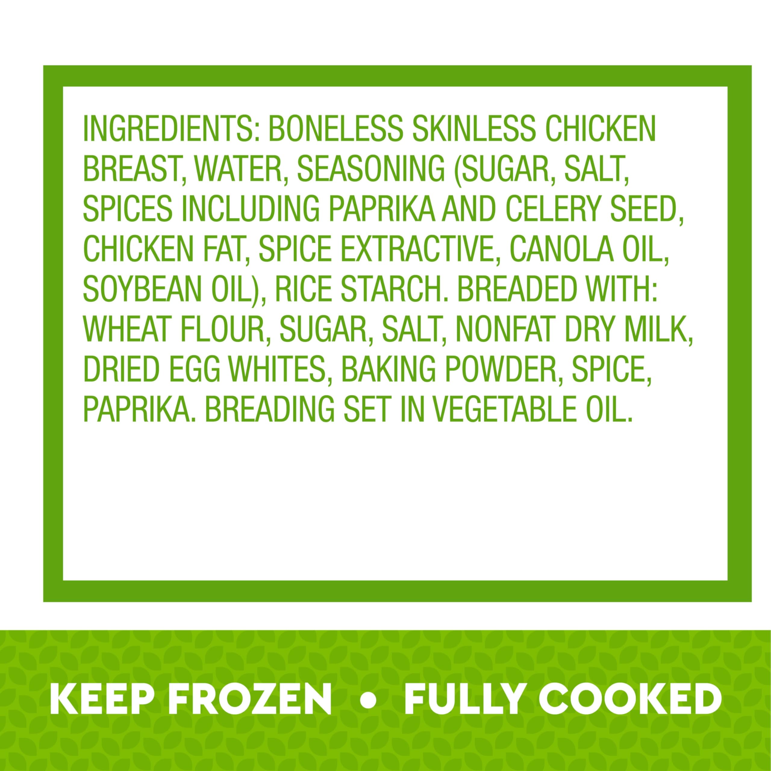 Just Bare Chicken Lightly Breaded Breast Bites Fully Cooked 16 G Protein Frozen 1 50 LB 24 Ounce — view 3