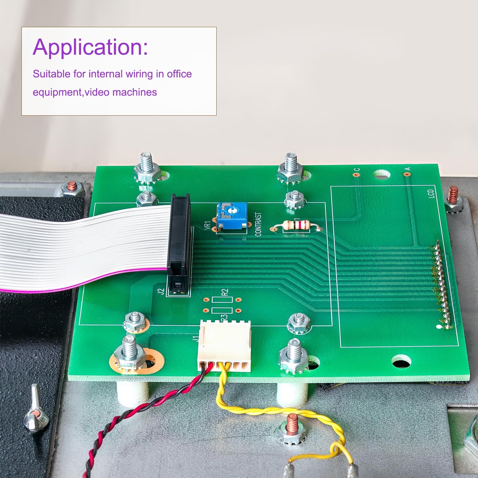 DMiotech 20-Pin Flachbandkabel 128cm – Regenbogenkabel Für Breadboard & Elektronik
