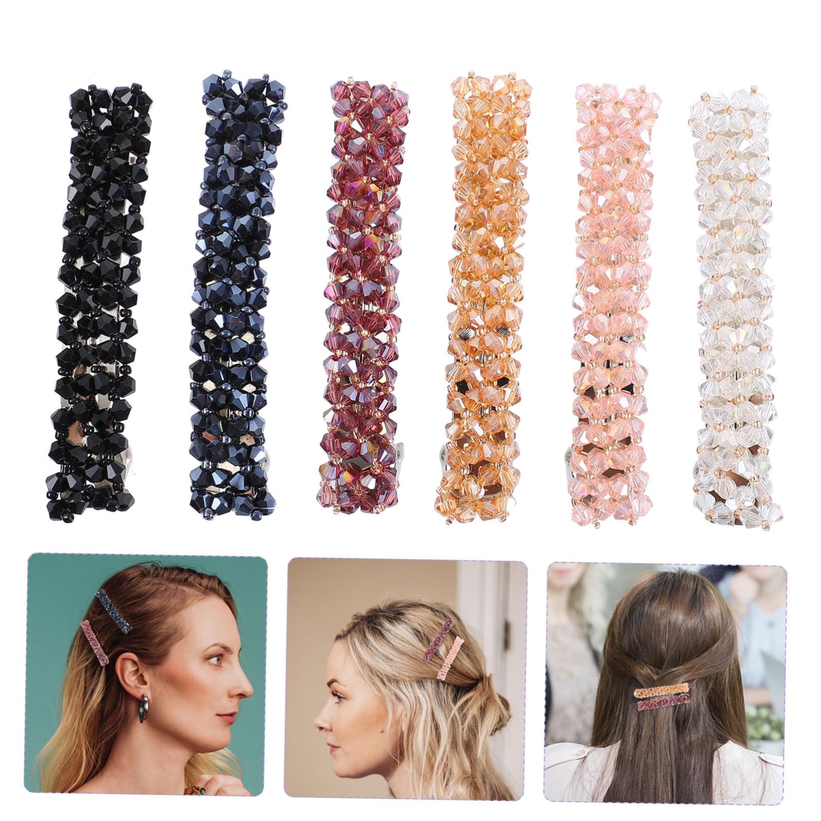 Beavorty Stk Haarnadel haarschmuck Haar Klammern haarklammet Federclips Haarklammern Haarspangen Kristallkopfschmuck frauen kopfschmuck Kopfbedeckung Ausgabekarte Federbügel Braut