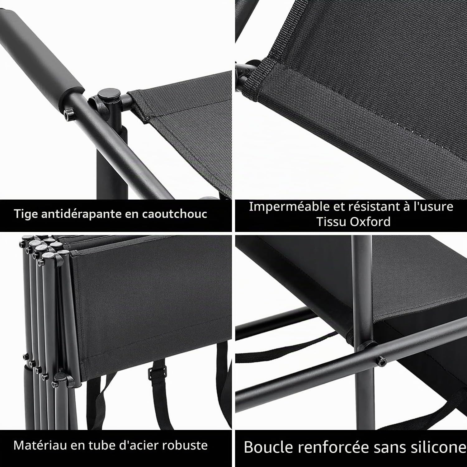 Rampe Chien Voiture, Escalier pour Chien 4 Marches avec Boucle Antidérapante, Escalier pour Chiens Voiture Pliable - Harge Maximale 80 kg, Utilisable dans Tous Les Véhicules
