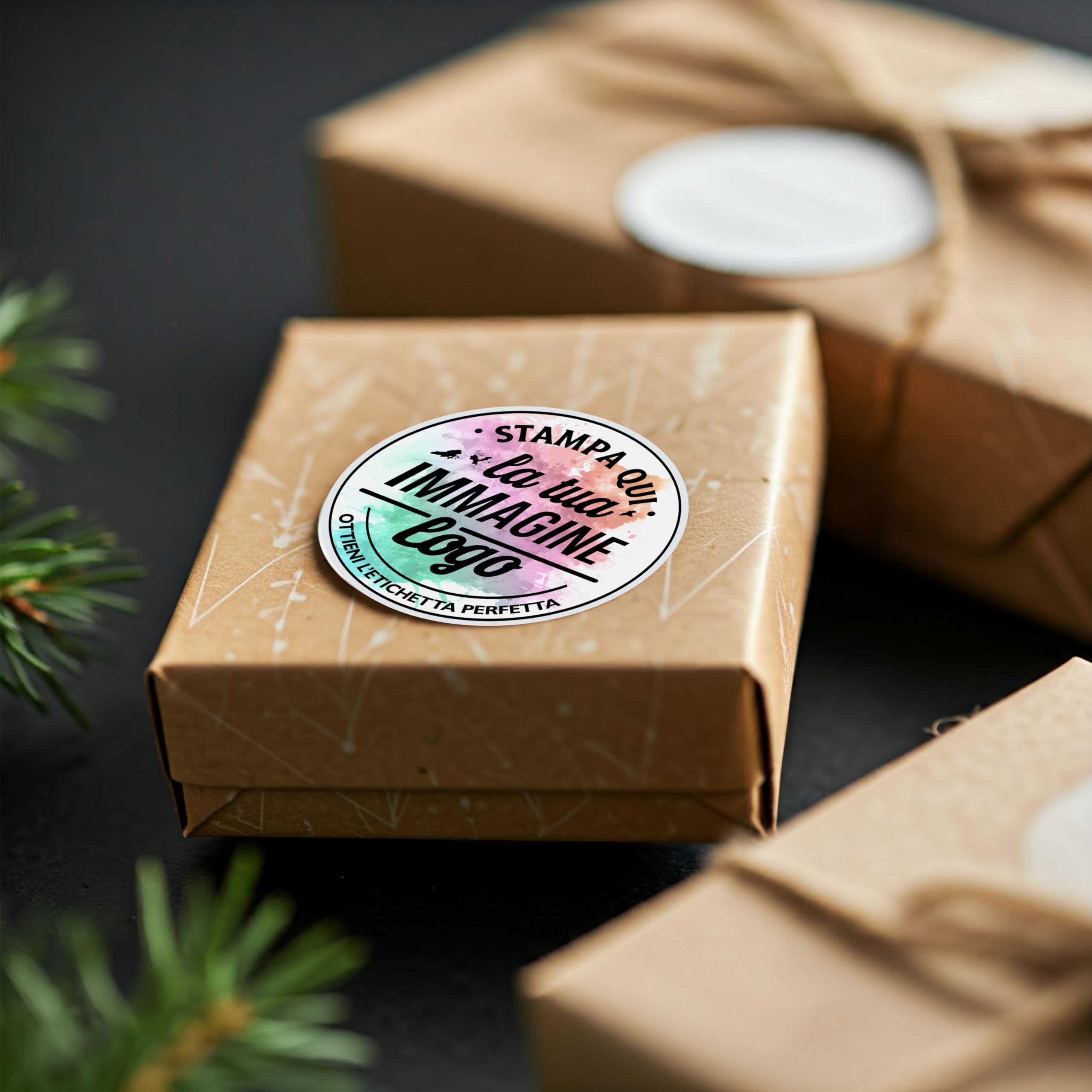 100 Adesivi Personalizzati - Etichette Adesive Personalizzate per Aziende, Sticker Personalizzati Compleanni, Logo - Grafica HD (Rettangolo, 7x5 cm)