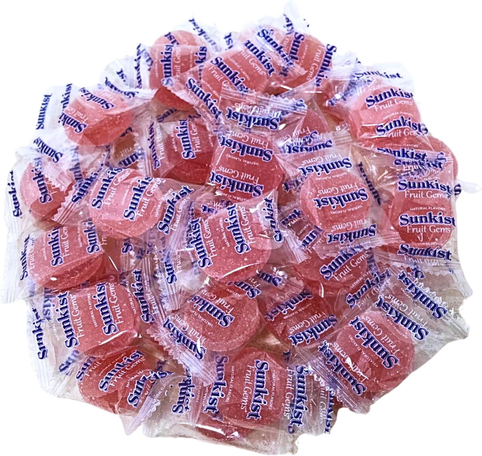 Sunkist Individually Wrapped Fruit Gems Soft Candy