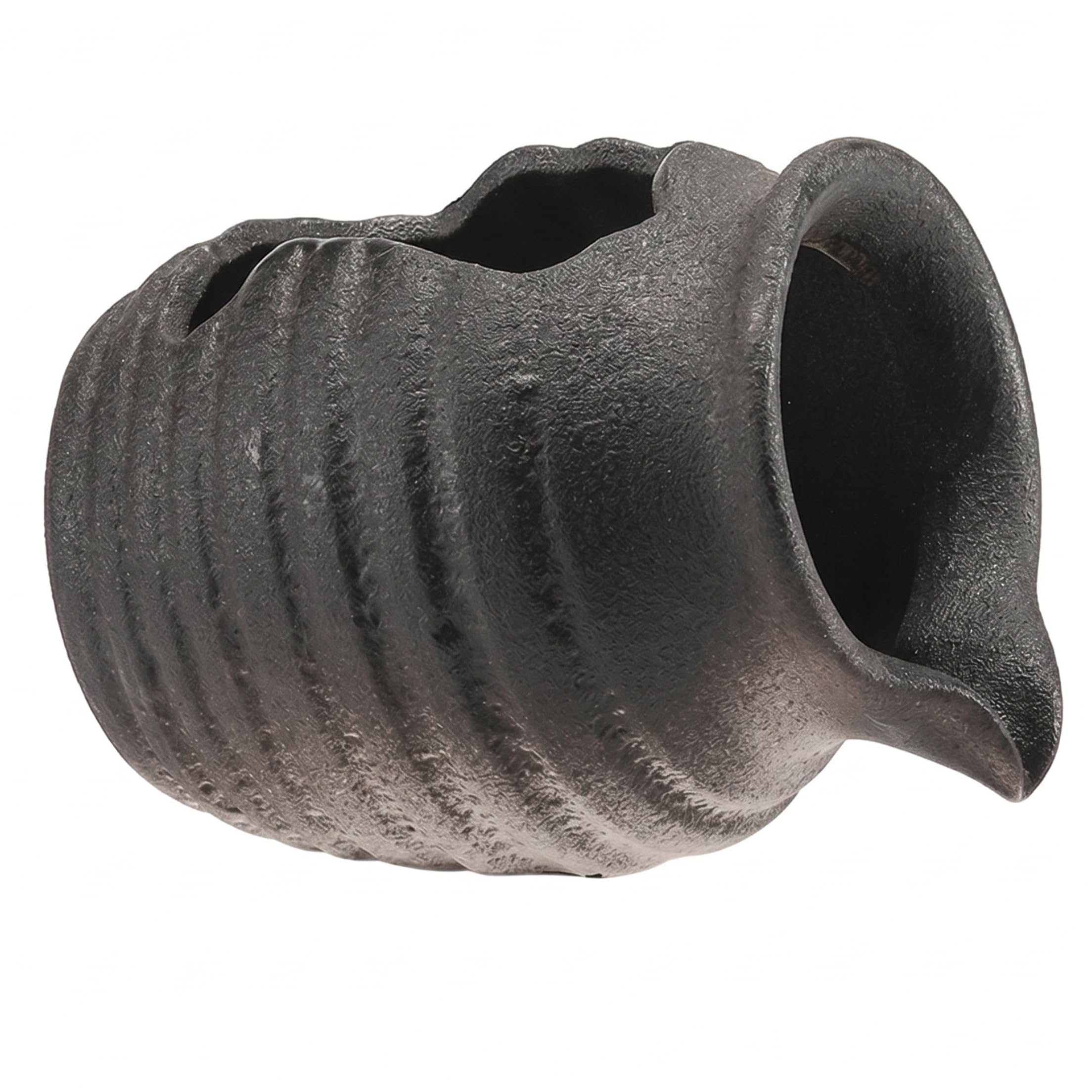Bemonew Water Feature Indoor Fountain Spitter, 5in Tabletop Fountain Indoor With Spitter Handmade Ceramic Garden Decor, Black