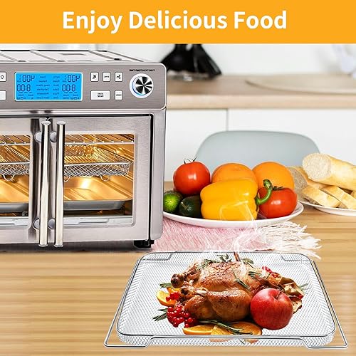 Miniatura 8 de Cesta de repuesto para freidora de aire Emeril Lagasse Dual Zone 360, horno tostador de convección de 25 cuartos de galón, 14.1 x 11.8 pulgadas,