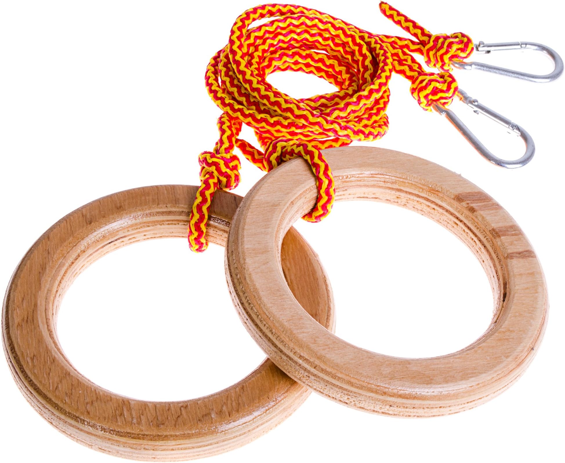 EVAS Kids gym rings - Gymnastics equipment for home for kids and toddler - Accessories for swing set | playground | jungle gym - Monkey rings - Gymnastic toys for indoor play gym