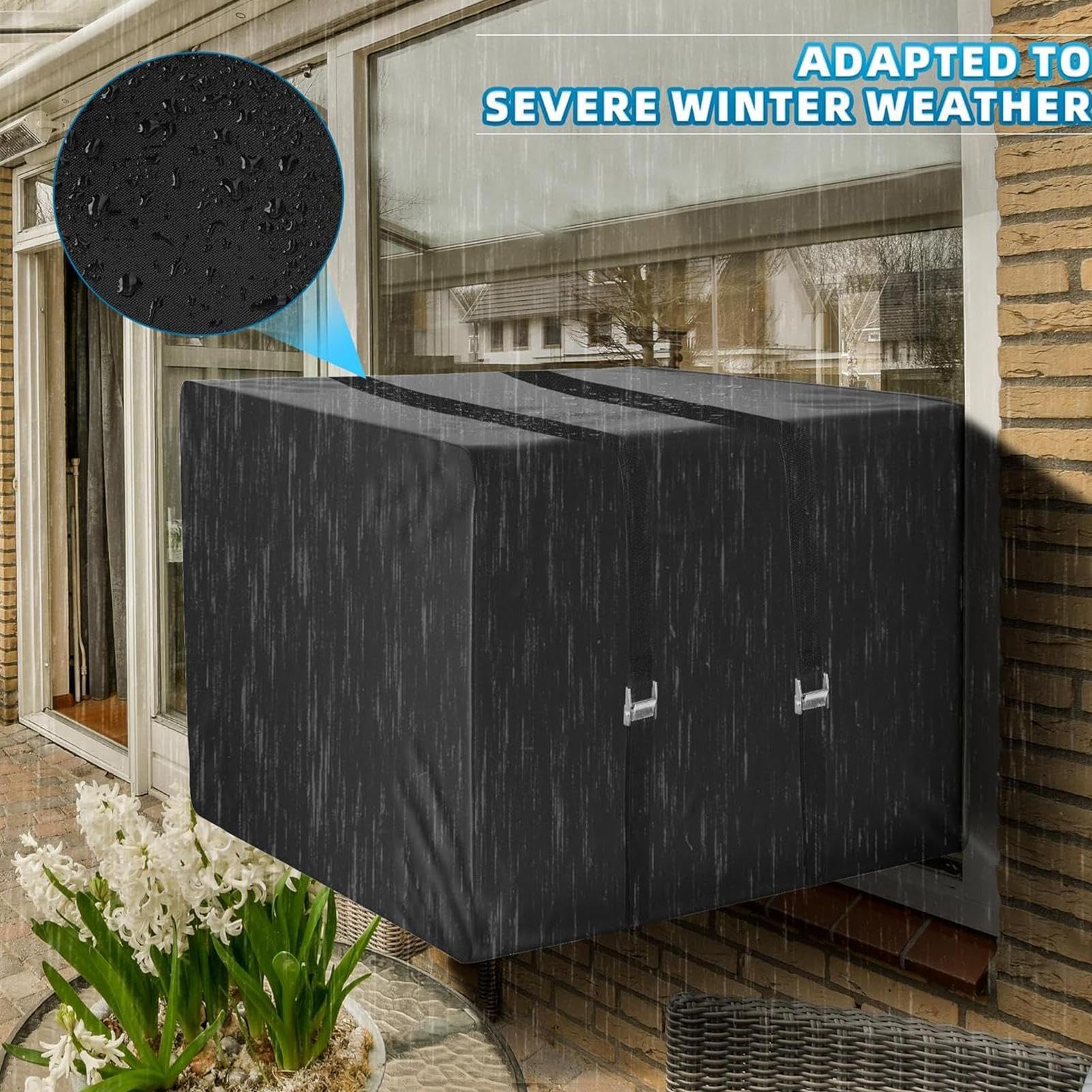 Coperture Per Unità AC Esterne | Protezione Antigelo per Avvolgimento Condizionatore | Rivestimento Invernale per Esterno Casa Garage Giardino Patio Cantina