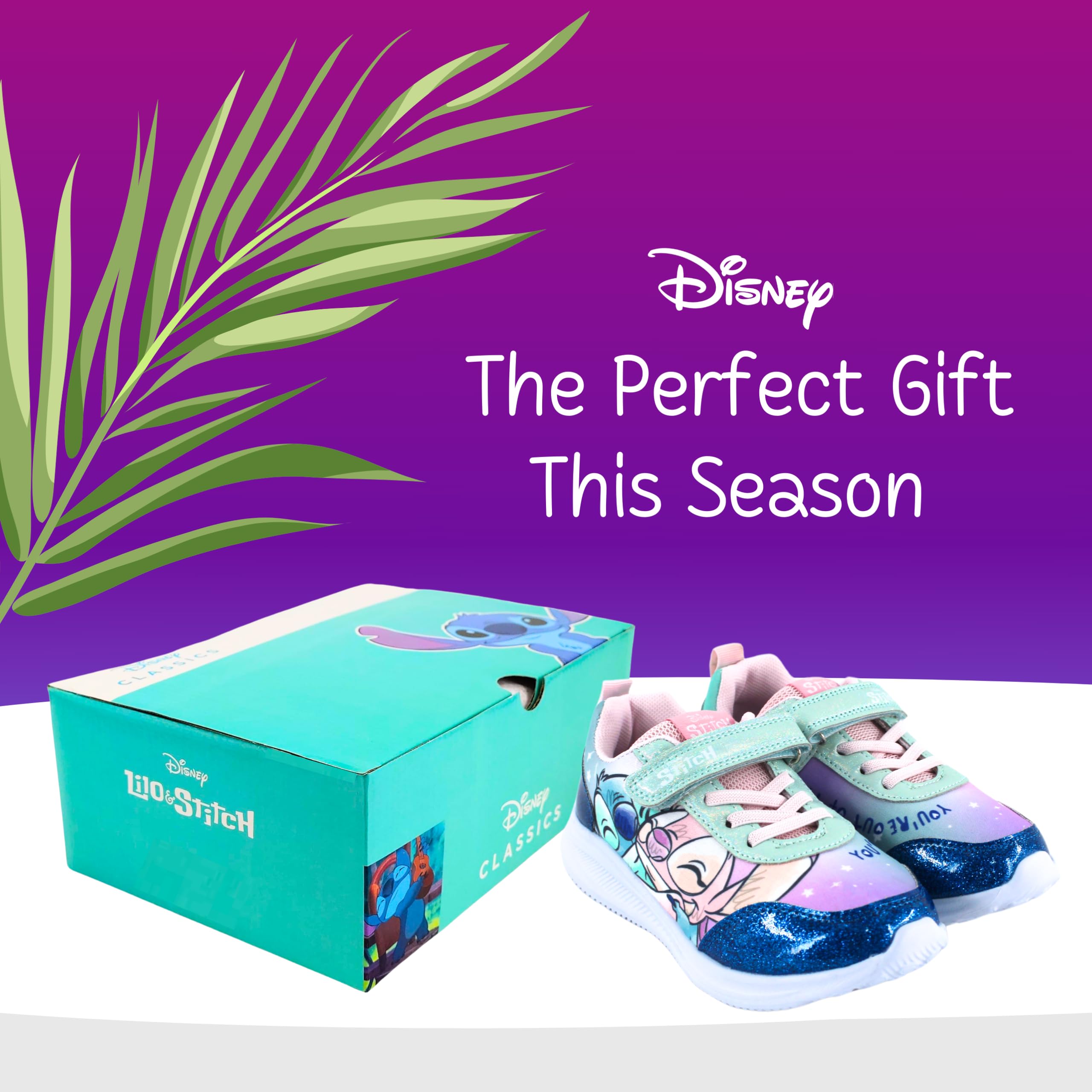 Disney Stitch Scarpe Ragazze, Calzature Stitch e Angel Scarpe, Regalo Bambina, Taglie EU 27 a 33
