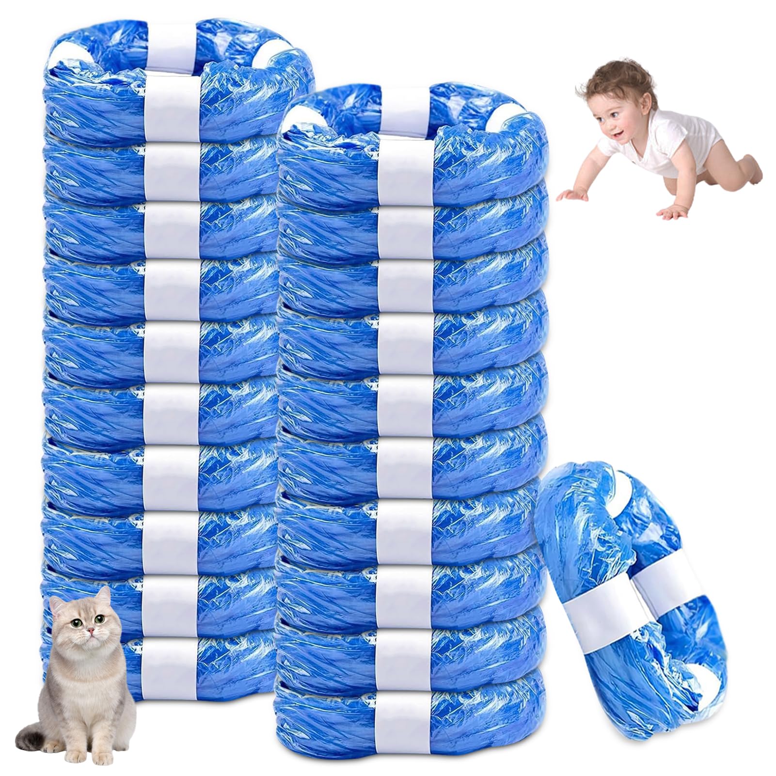 21 Pezzi Ricarica Mangiapannolini, Sacchetti Mangiapannolini, Ricarica Mangiapannolini Compatibile con Twist & Click, con LitterLocker（4.5M）