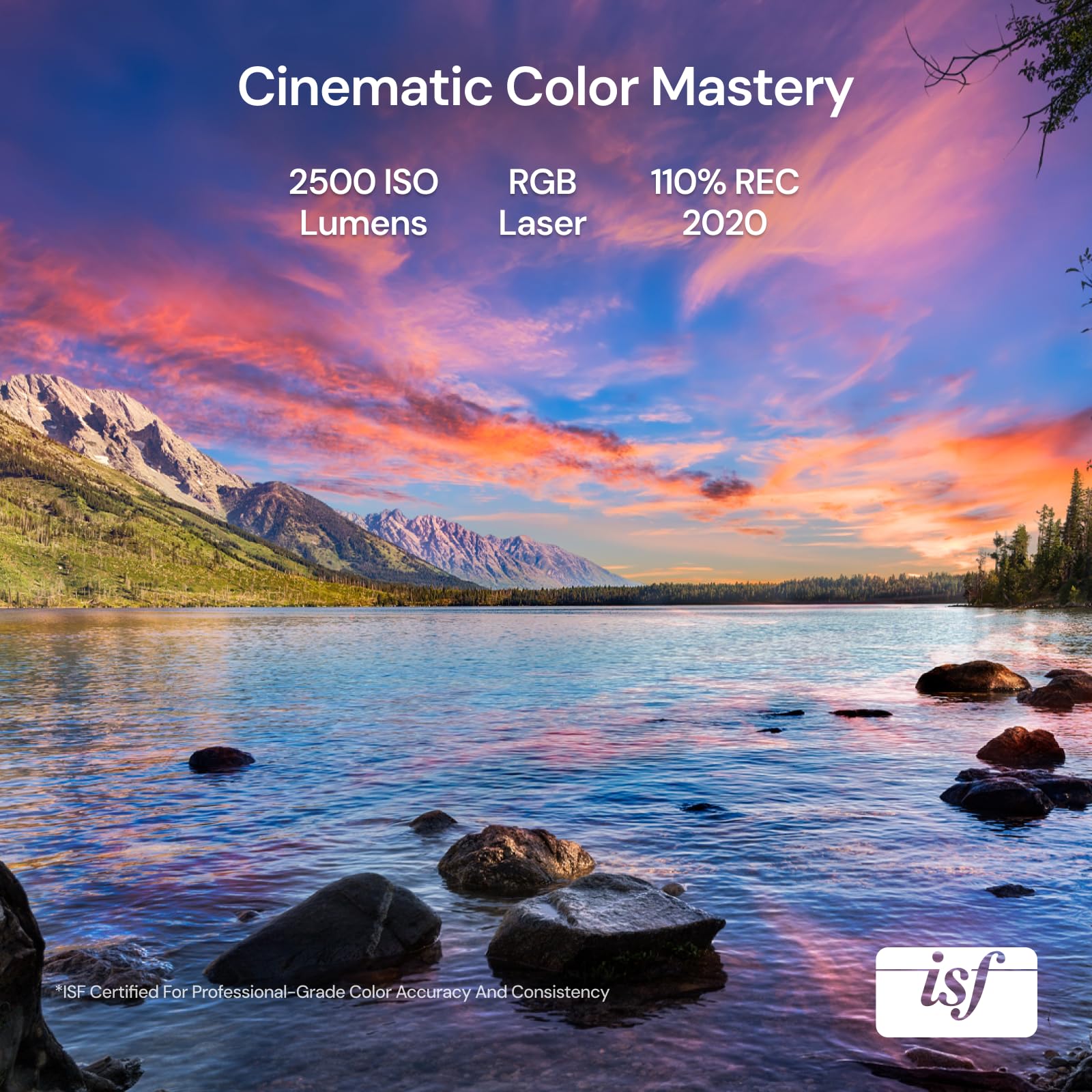 Valerion VisionMaster Pro – Proyector láser Triple 4K, 2500 lúmenes ISO, Juegos sin retardo de 4 ms, Streaming Fluido, IMAX Mejorado, Dolby Vision y Atmos, HDR10+, Google TV, Cine en casa de 300"