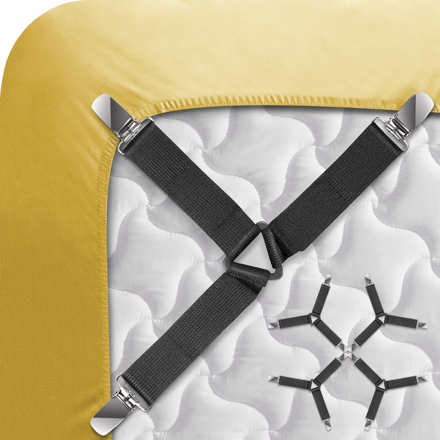 bedsheet clips bed mattress cover clip bed protector stickers for mattress corner clips suspenders gripper sofa cushion covers bed holders-image-32