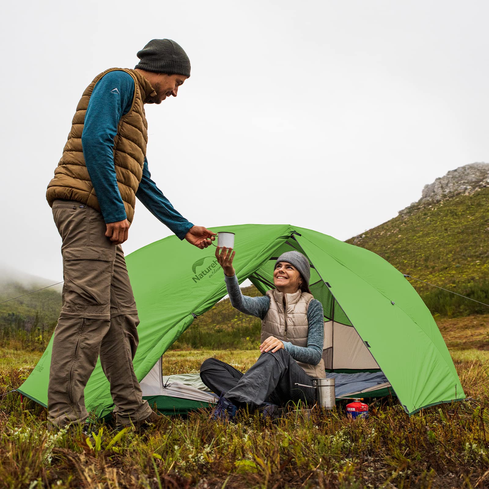 Naturehike Star-River Tente Double Couche Ultralégère 2 Personnes Tente de Sac à Dos Tente de Camping