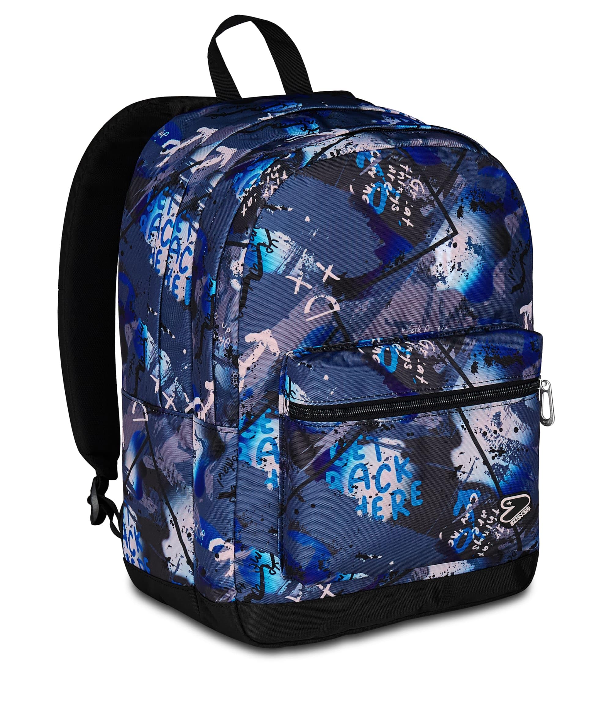 Seven Zaino Scuola Pro XXL con Cuffie Wireless, Grigio, Tasca Interna Porta PC, 32 L, Scuola Media e Superiore, Zaino Ragazzo