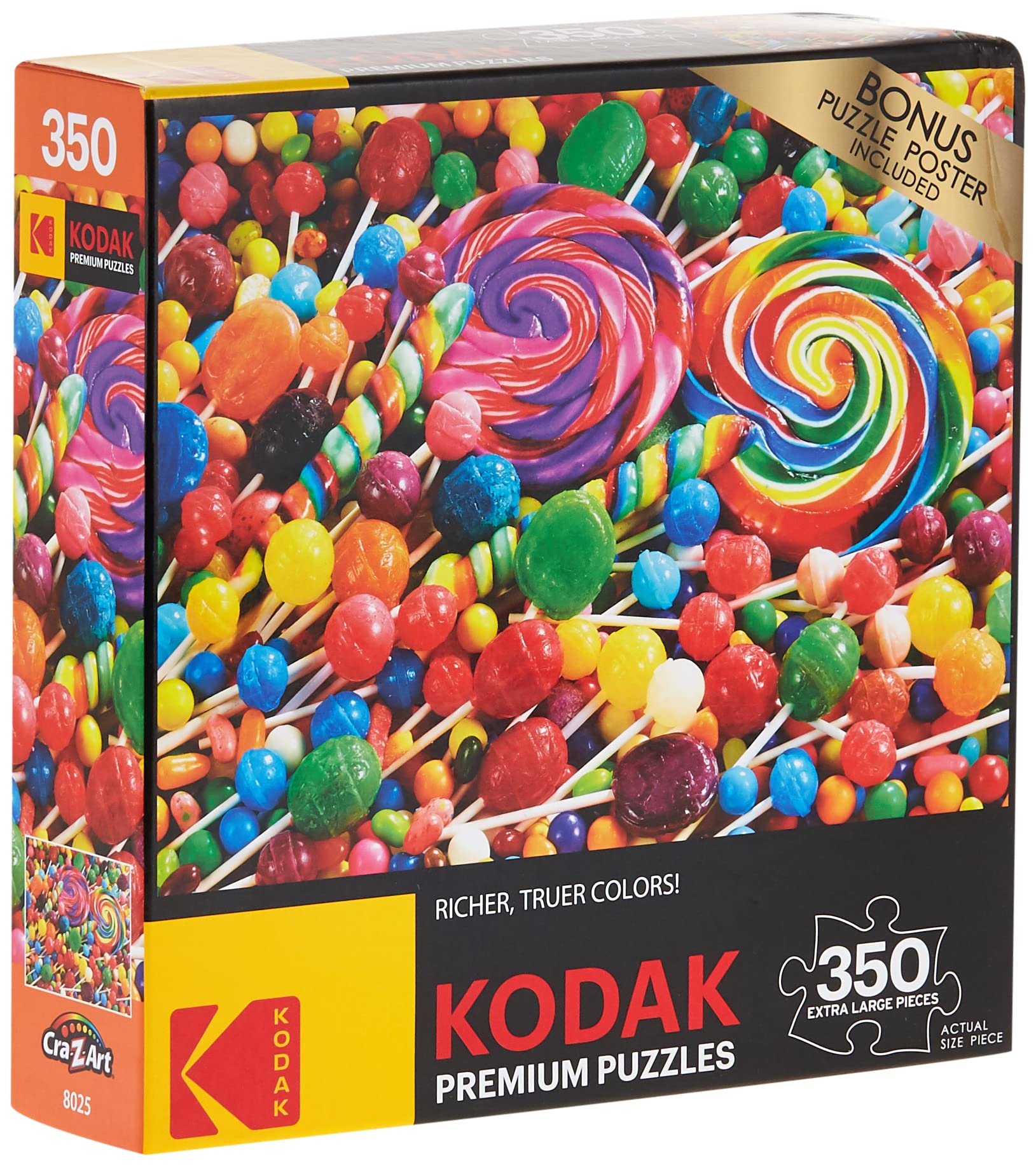 Cra-Z-Art Kodak 350 Pieces Puzzle Asst. Lollipop Swirls, Multicolor, Ca-8025Aa
