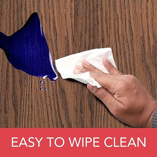 Miniatura 5 de Covers For The Home - Funda ajustable de vinilo con bordes elásticos y parte trasera de franela, veta de madera (roble), ovalado, redondo, oblongo,