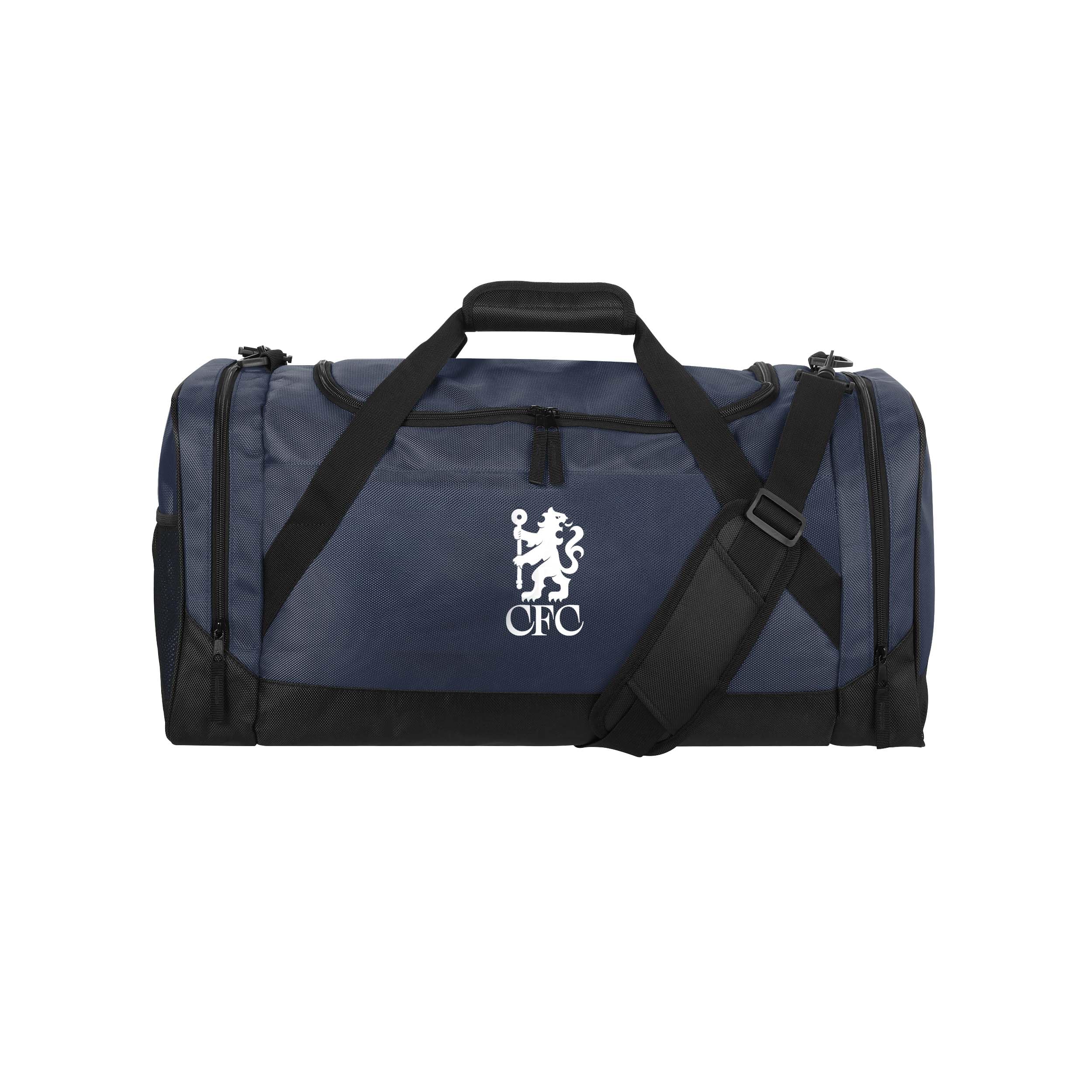 FOCO Officially Licensed Chelsea FC Blue Ultra Action Football Duffle Bag