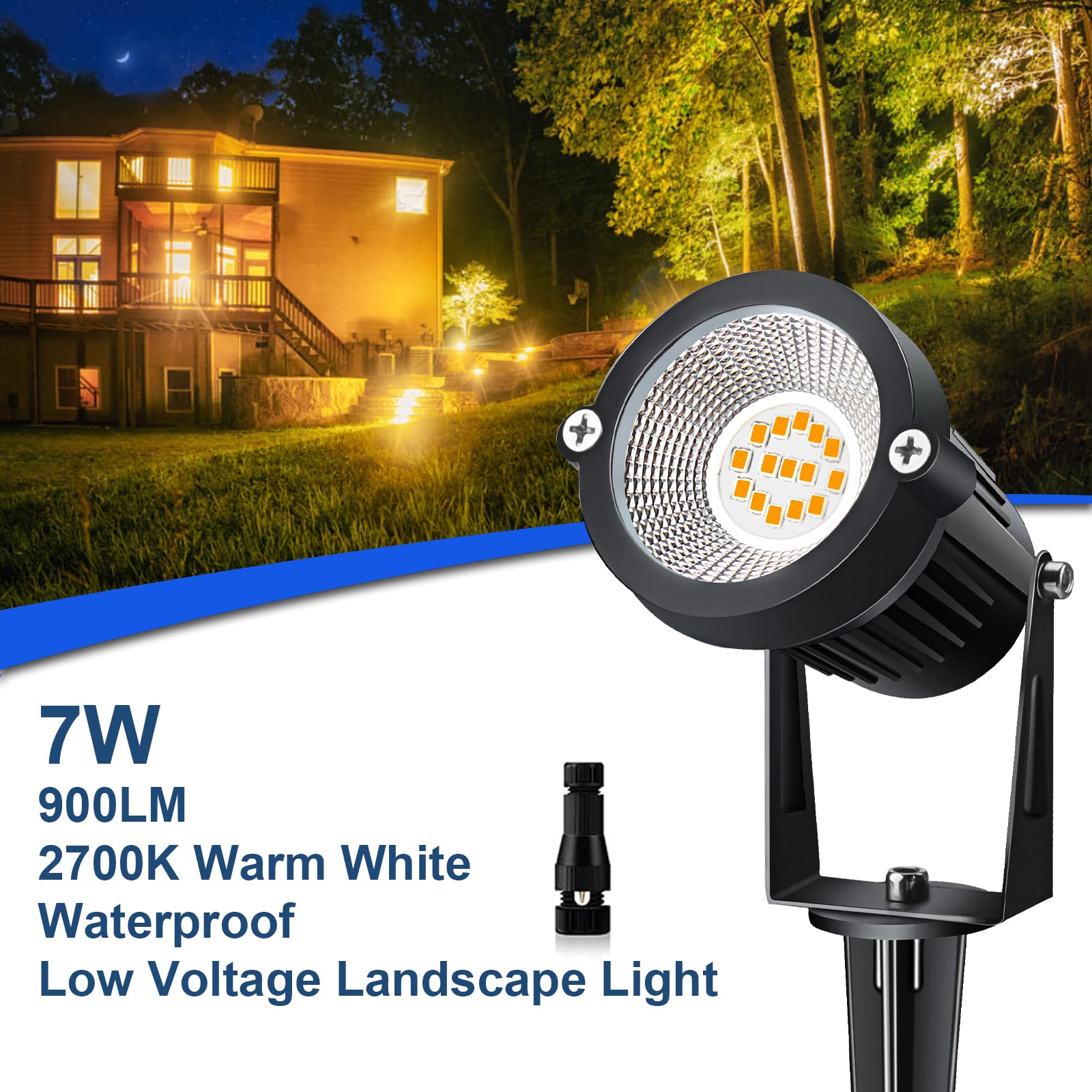 Buy Mutois Low Voltage Landscape Lights, Outdoor 7W Landscape Lighting