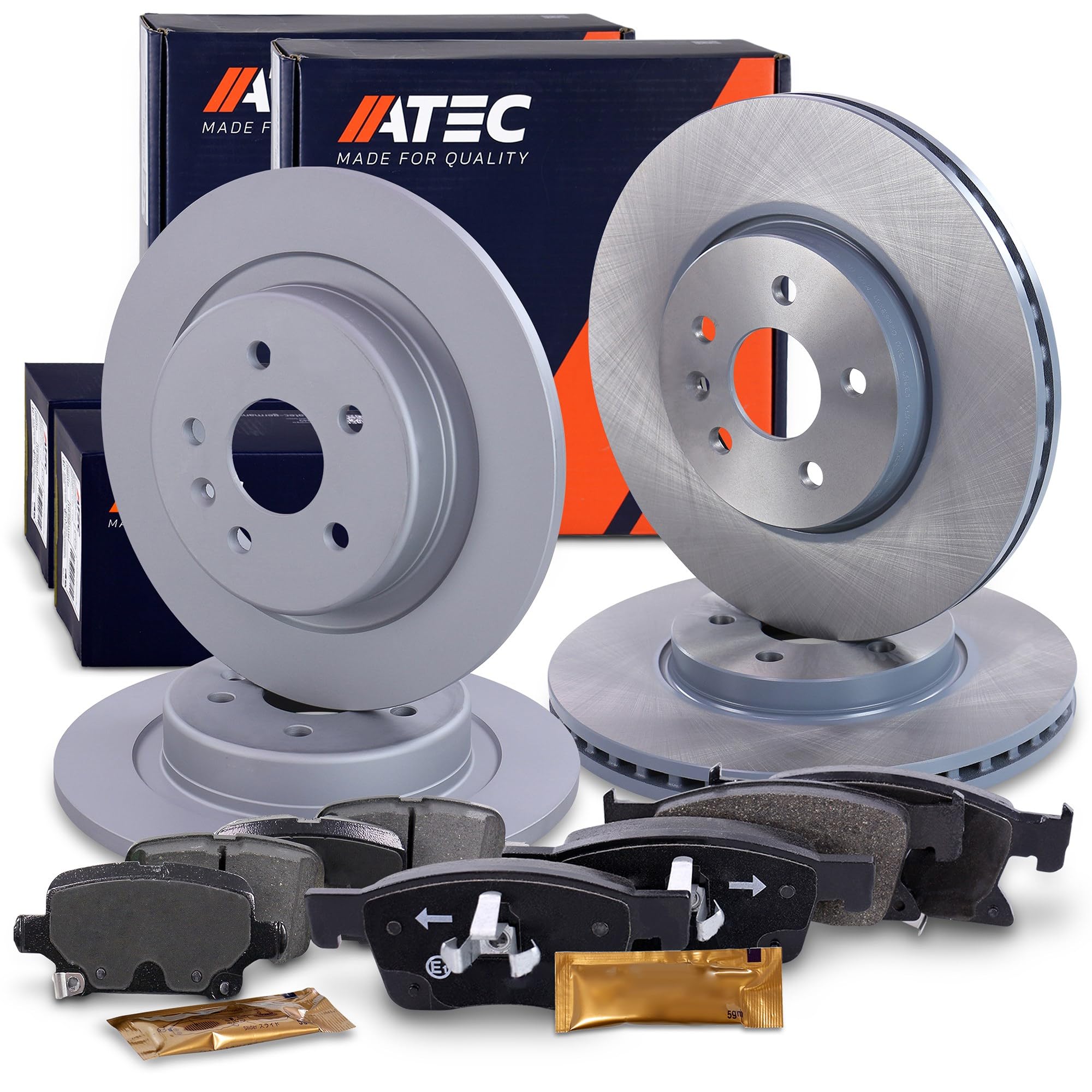 ATEC Germany Set freni incl. dischi anteriori Ø 300 mm ventilati + | Compatibile con: OPEL ASTRA K, ASTRA K Sports Tourer