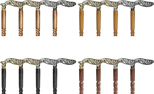 Miniatura 5 de AANauticals - Bastón de madera para hombres y mujeres vintage hecho a mano personalizado y plegable 12 bastones diseño de palillos cabezamango de