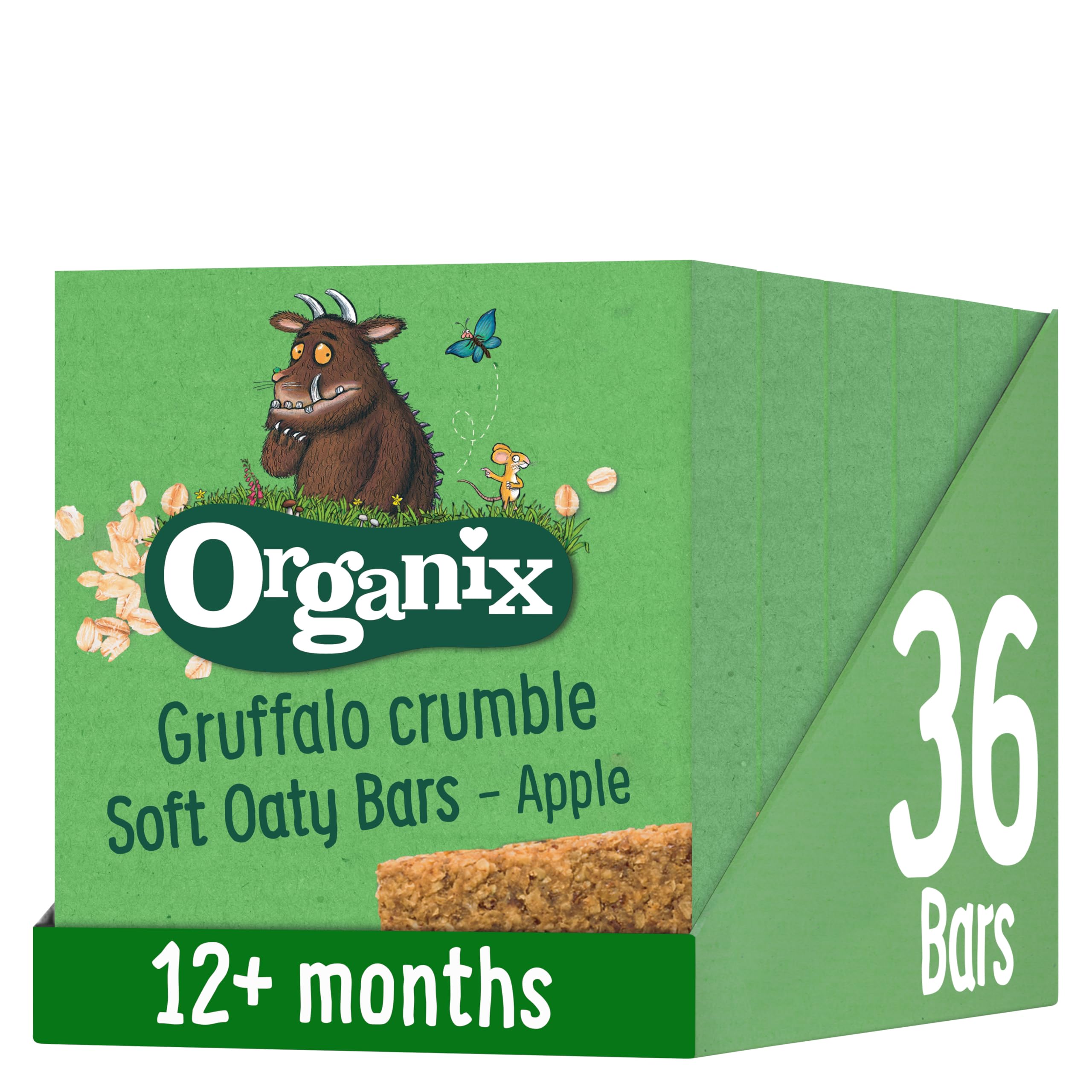 Organix Cocoa & Vanilla Gruffalo Biscuits, Organic Toddler Snacks, 12+ Months, Multipack, 5 x 20 g Bags Per Box (3 Boxes Total) — view 8