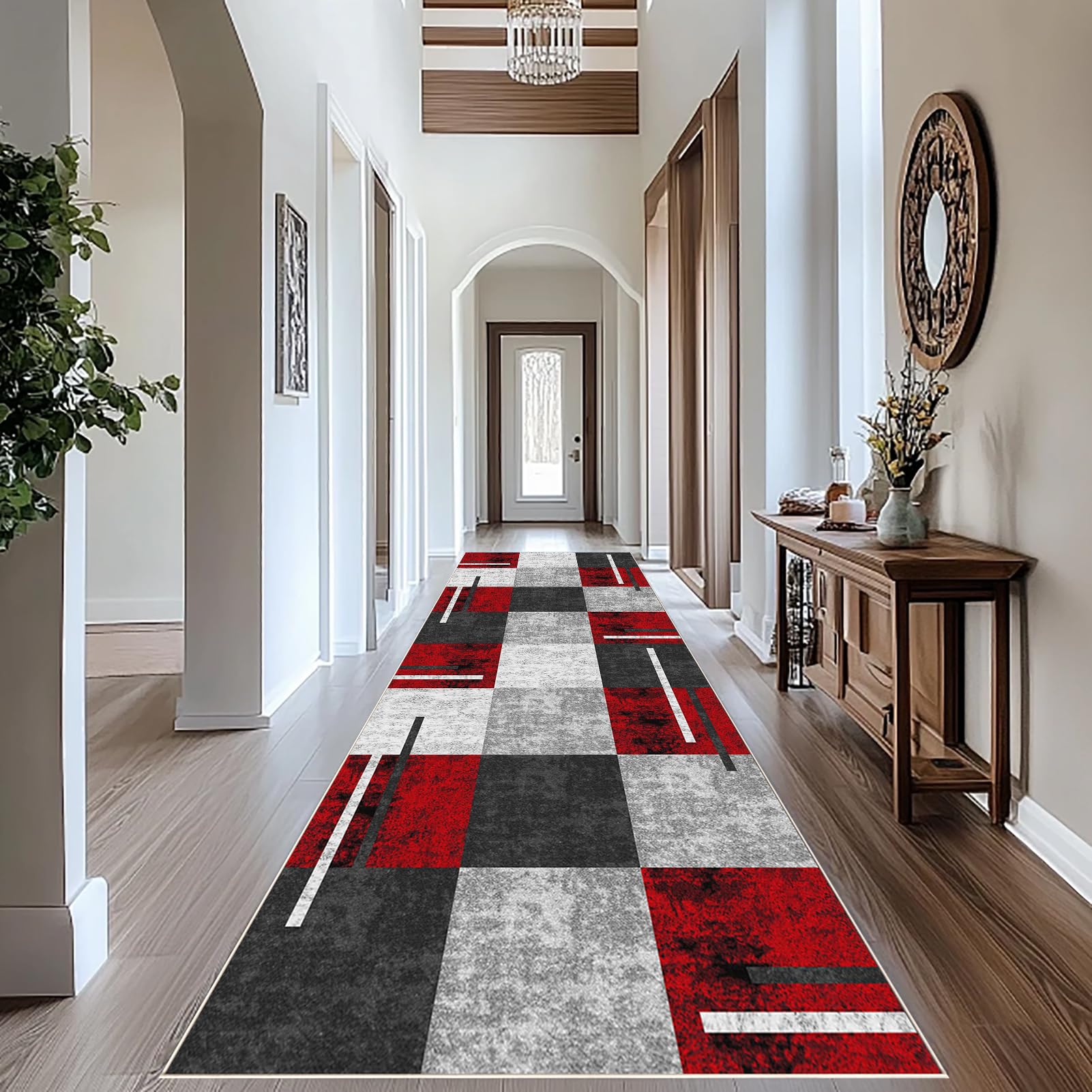 Dywan Chodnik Kuchenny Zmywalny Antypoślizgowy Dywan Biegacz Długi Korytarz Dywany Salon Dywan Sypialnia Nowoczesne Długie Maty Do Wejścia Balkonu Łazienka Pralnia 80 x 140 cm