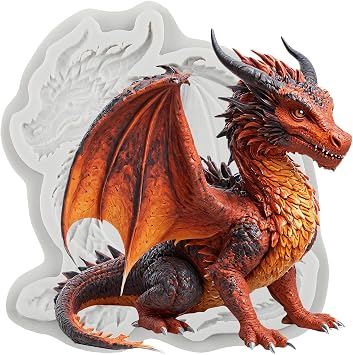 Dragon Silicone Molds Dragon Polymer Clay Mold for DIY Crafts Epoxy Resin Casting Air Dry Polymer Clay Plaster Jewelry Making
