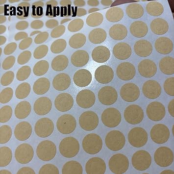 5000 Counts Hole Reinforcement Labels, Self-Adhesive, Brown, 1/4 Inch Diameter, Non-Printable Stickers for Loose-Leaf Sheets, School, Home, Office Sheet & Hole Reinforcements